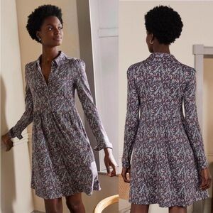 [Boden] Alma Jersey Shirt Dress in Paisley- Size 16/18R